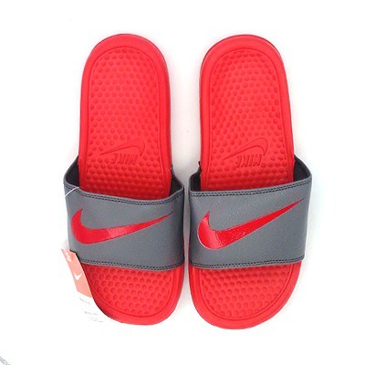 nike slippers red