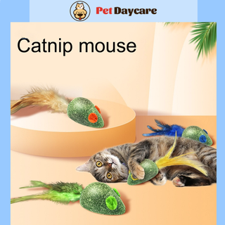 ️️Pet Daycare Kitten Catnip Toys Funny Mice Shape Kitten Catnip Molar Toys Scratch-resistant