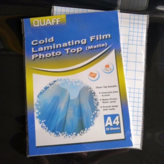 cold laminating film a4 size po 20sheet Shopee Philippines