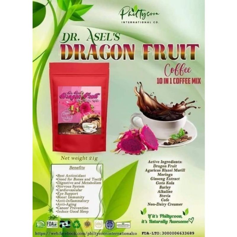 Dragon Fruit Coffee 10 and 1 Coffee Mix Shopee Philippines