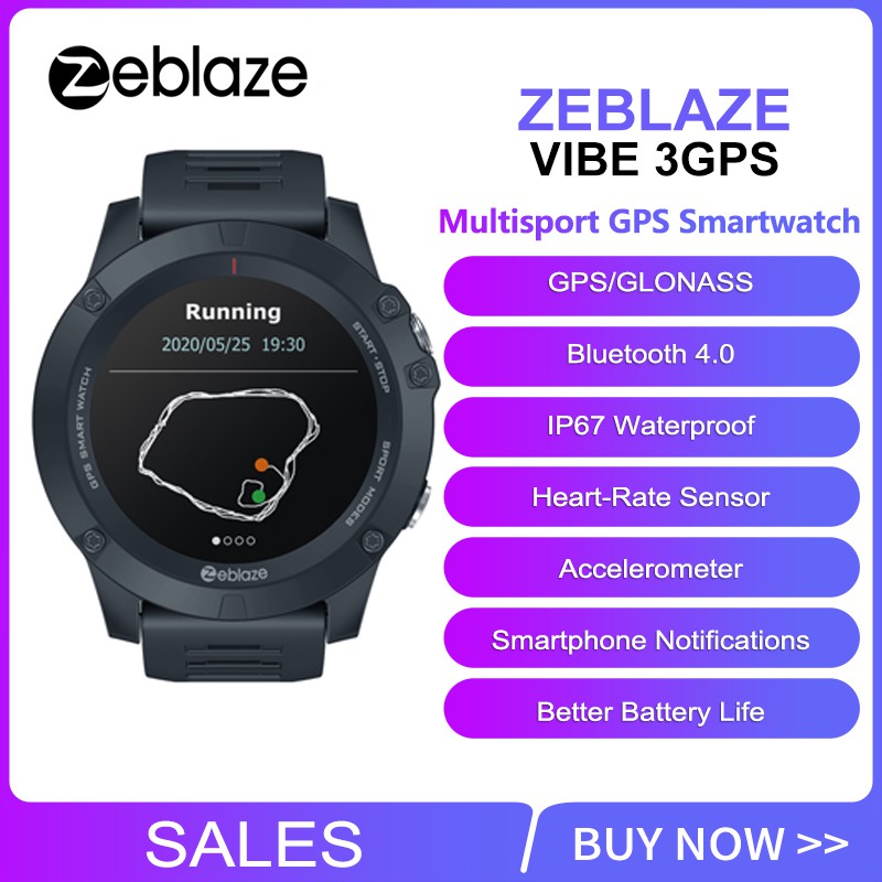 zeblaze vibe 3 hr battery life