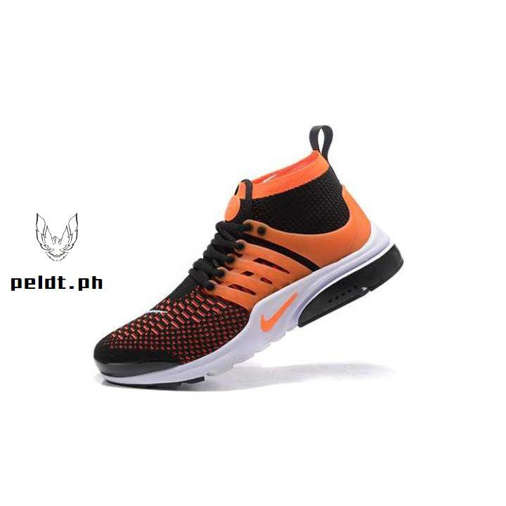 nike air presto flyknit black running shoes