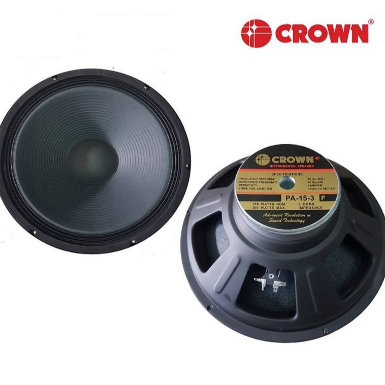 crown speaker 15 inches