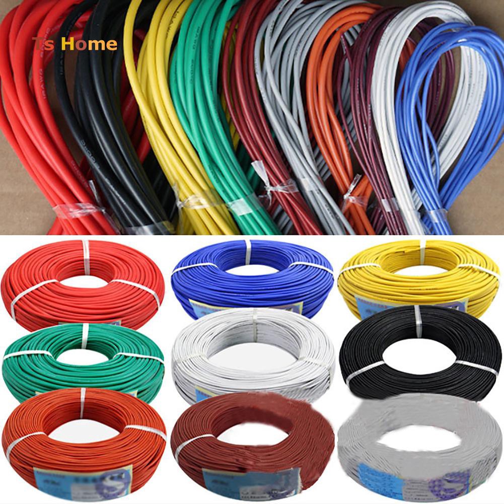 [TS] 5m/16.40ft 30/28/26/24/22/20 AWG Flexible Stranded Silicone
