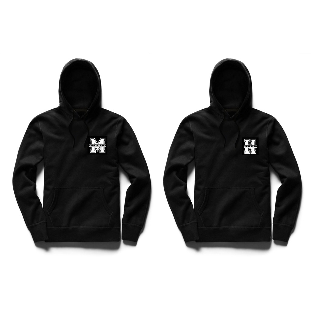 Couples Name Initial Hoodie Jacket Black Sweat Shirtshirt Shopee