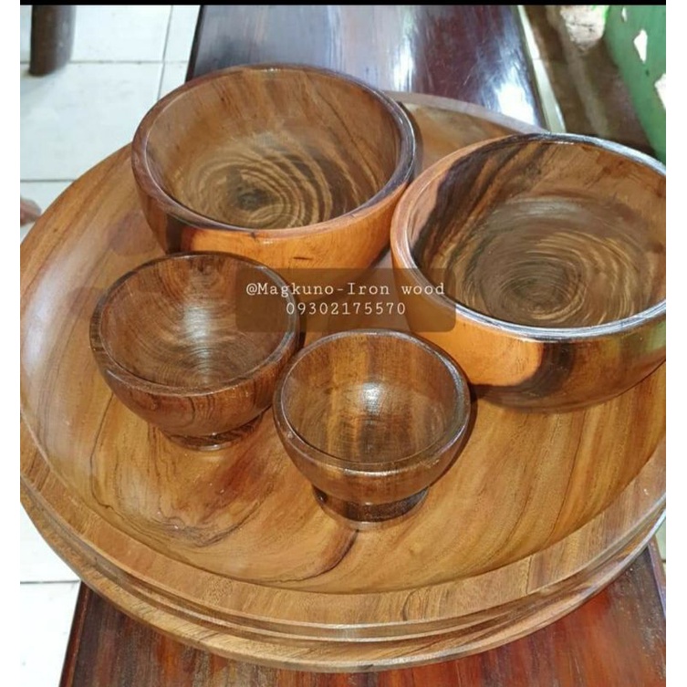 wooden soup bowl small / magkuno iron wood Shopee Philippines