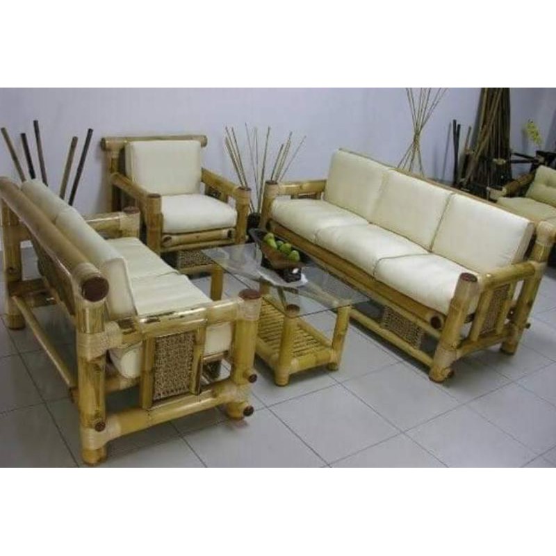 bamboo sofa set (made to order) Shopee Philippines