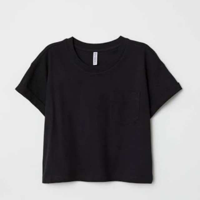 h&m crop top shirt