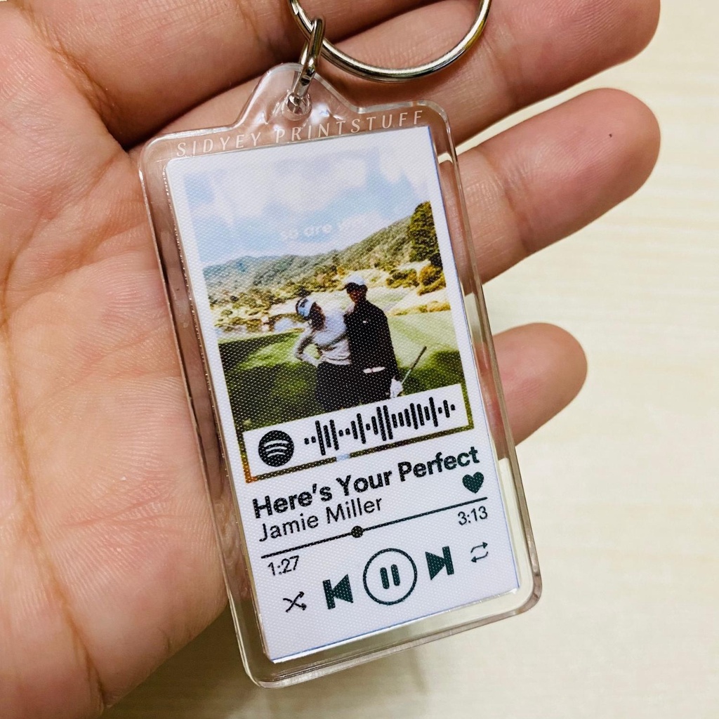 Personalize Spotify Keychain with Working Spotify Code Back to Back