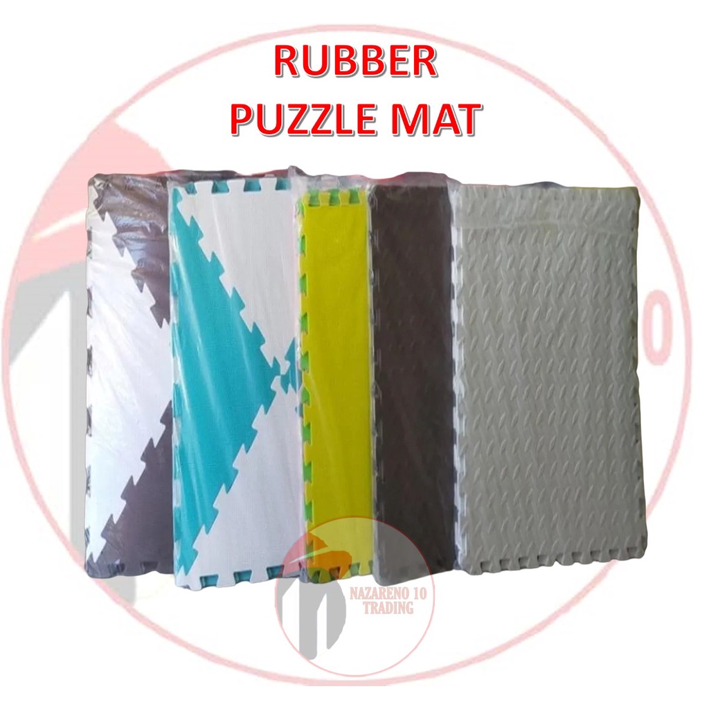 Big size Rubber Puzzle mat 60x60cm rubber mat Shopee Philippines