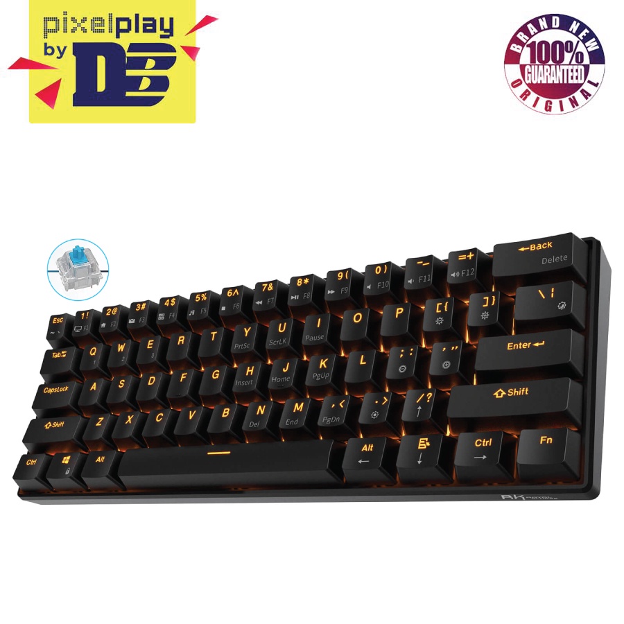 Royal Kludge RK61 TriMode RGB 61 Keys Hot Swappable Mechanical