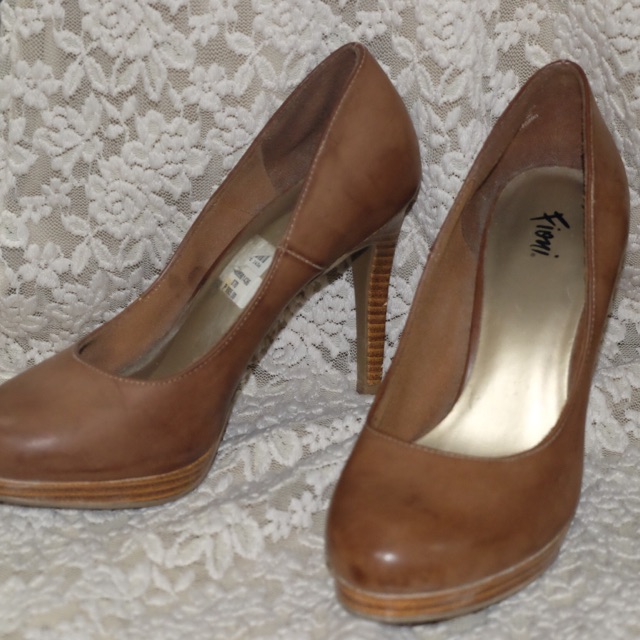 payless clear heels