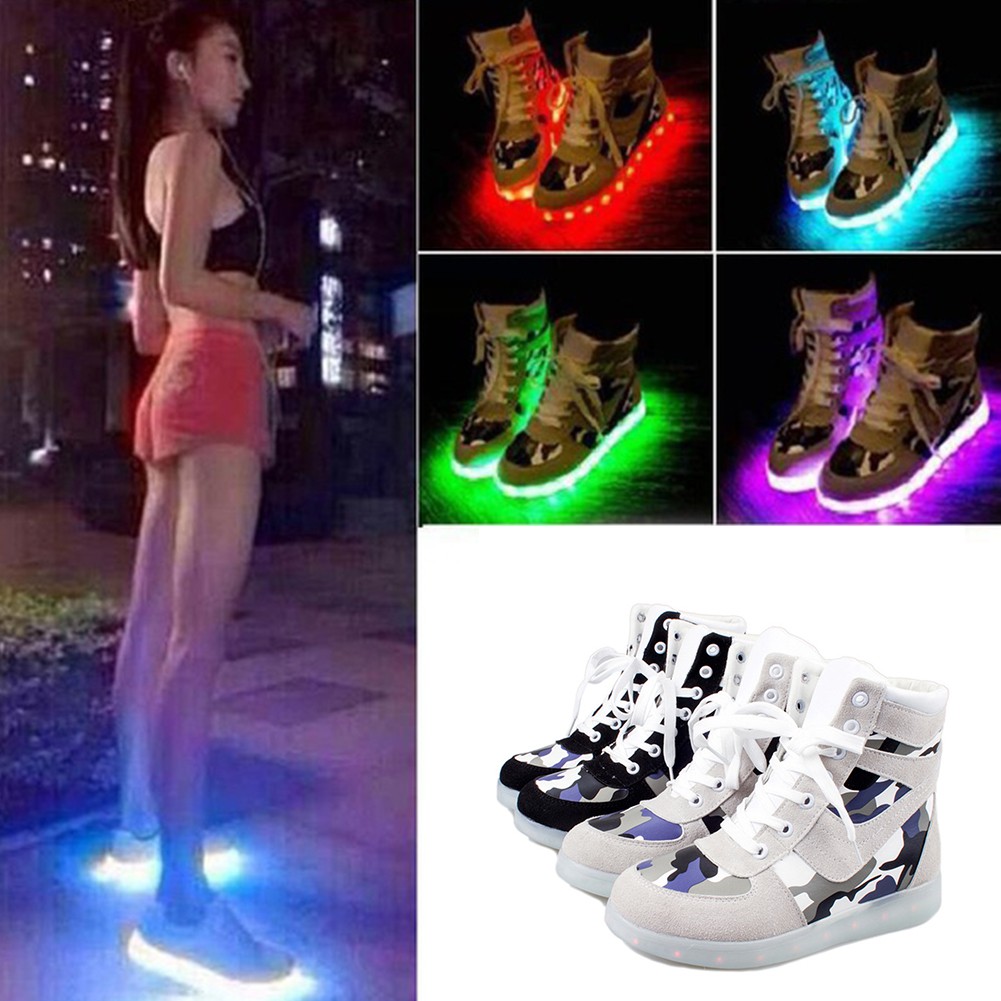 led high top sneakers