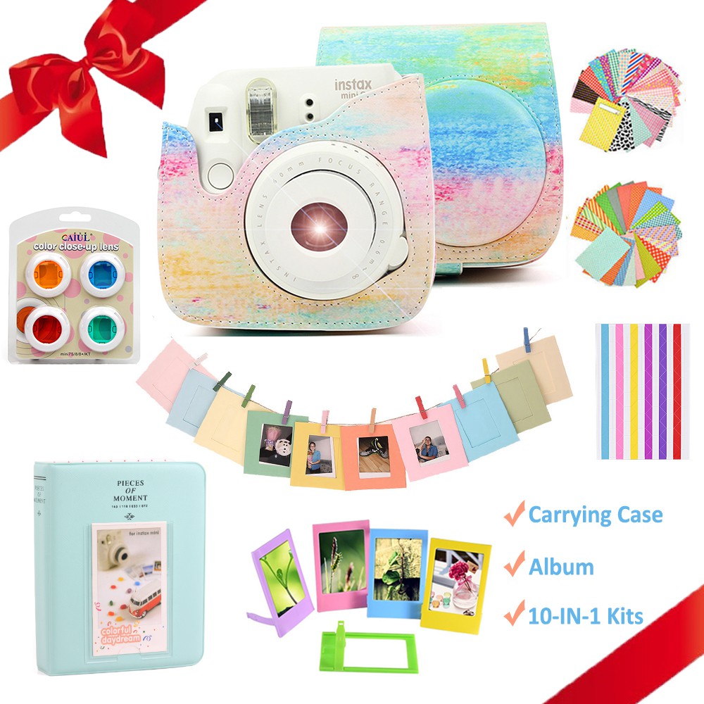 Fujifilm Instax Mini 8 Mini 9 Camera Case + Album +10pcs Kit Shopee