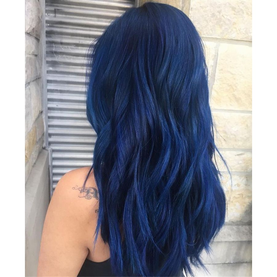 Dark Blue Midnight Blue Hair Coloring Permanent Blue Hair Color 0.88 Blue  Fashion Hair Color | Shopee Philippines