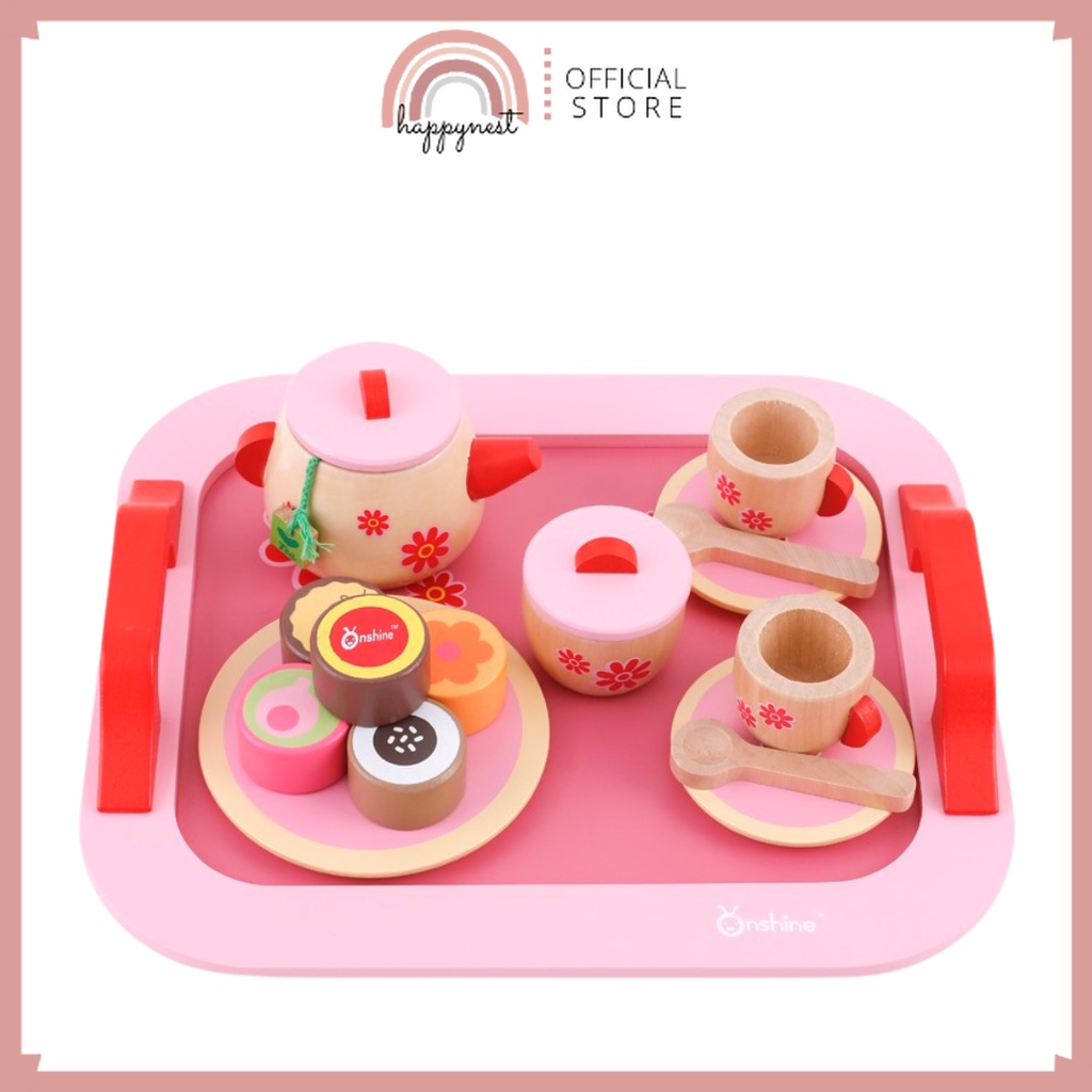 Tea Set Toy Wooden Toy with Accessories Shopee Philippines