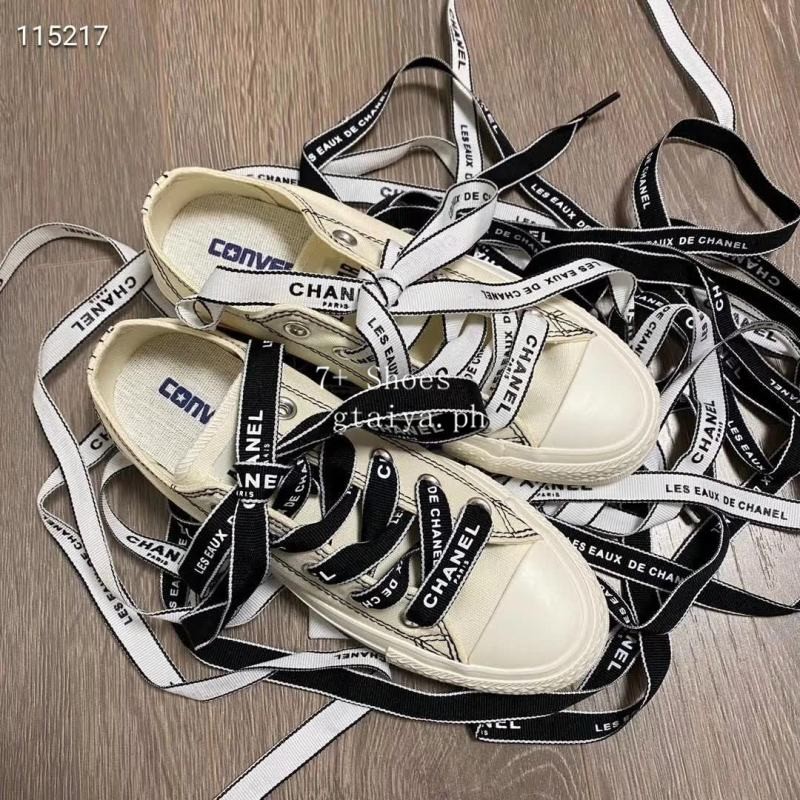 chanel black and white shoes
