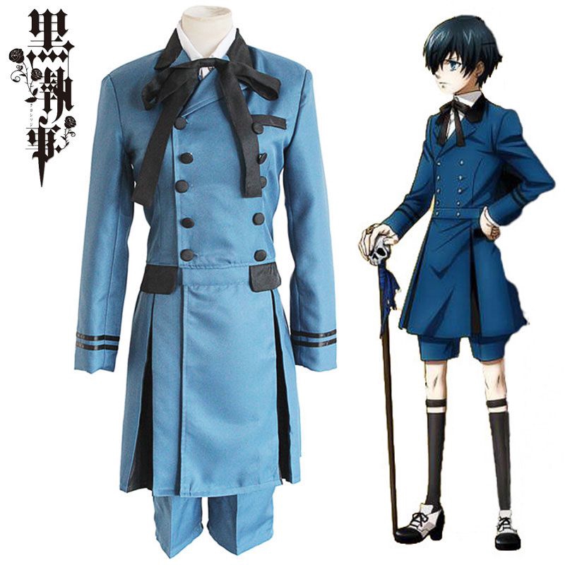 Black Butler Ciel Phantomhive Cosplay Costume Full Set Halloween