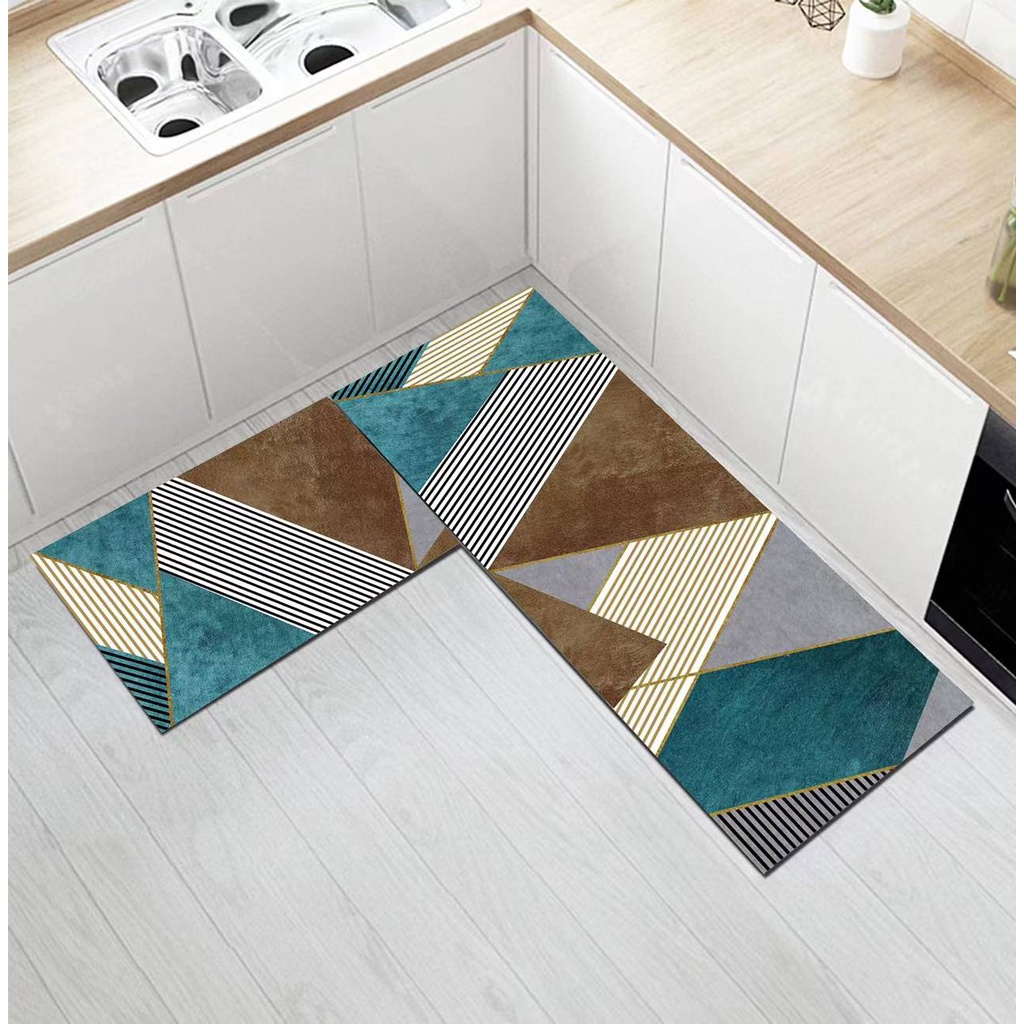 2PCS High Quality Absorbent SlipResistant Kitchen Mats (40 X 60 CM; 40 X 120 CM) Shopee