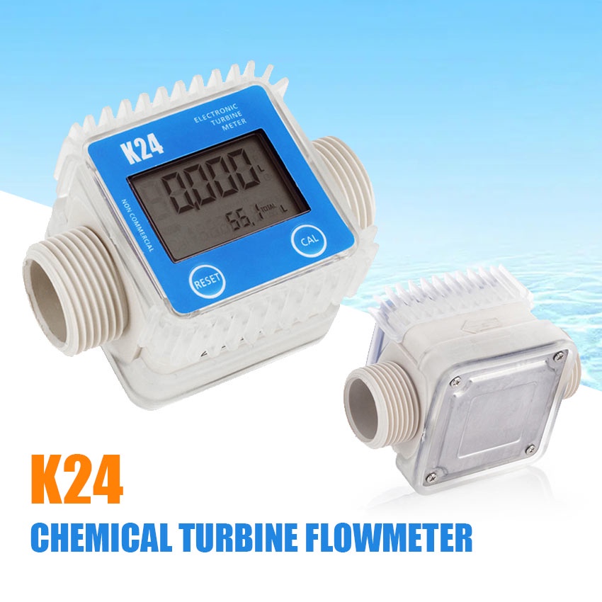 K24 Horizontal Turbine Digital Diesel Fuel Flow Meter For Diesel, Oil