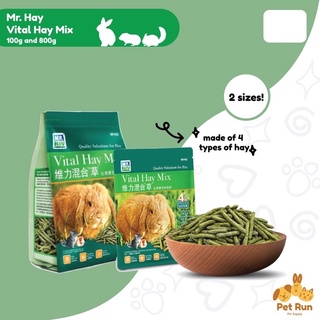 ♂❀Mr. Hay Vital Hay Mix Pellets for Rabbit, Guinea Pigs, Chinchilla 100g / 800g