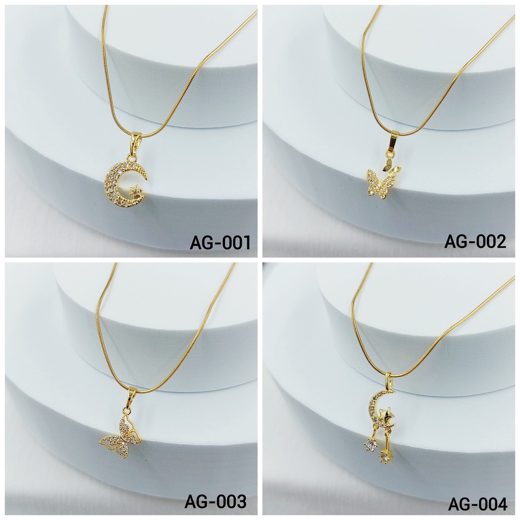 18k Gold Plated High Quality Pendant Necklace For Women Free Box(Tala ...