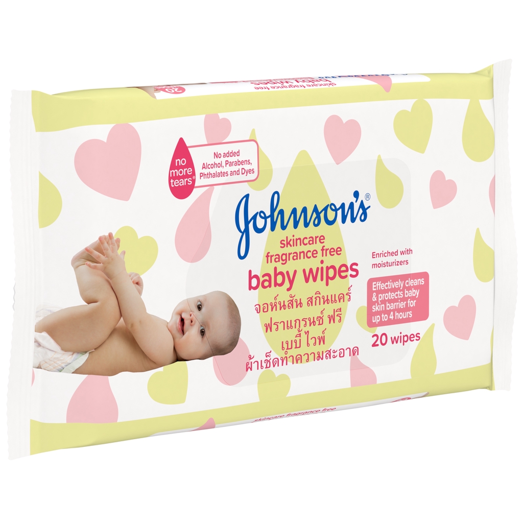 johnsons baby wipes 18 pack