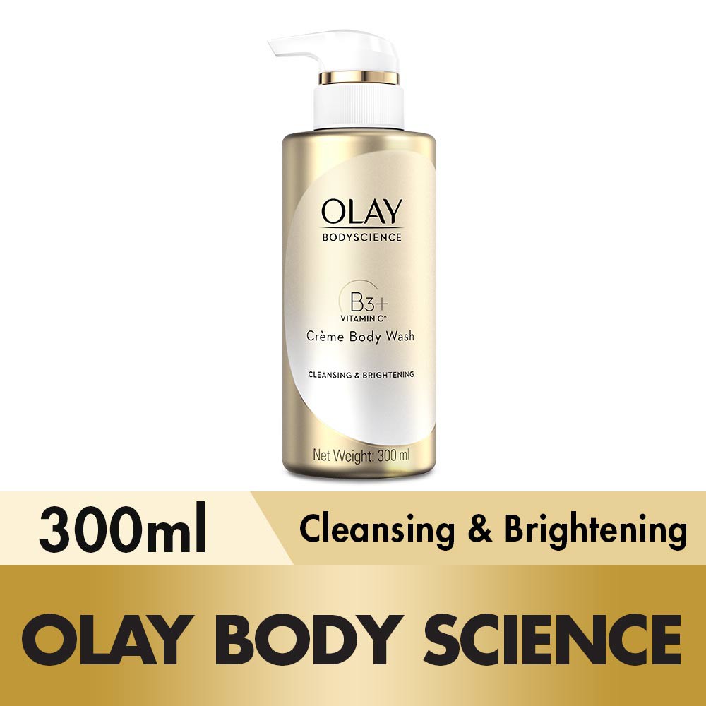 Olay Cleansing And Brightening Crème Body Wash B3+ Vitamin C 300ml ...