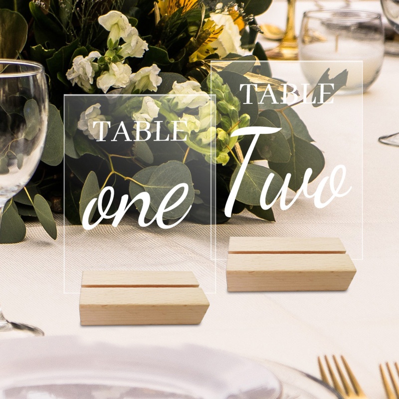 Zone Place Cards Holder Table Sign Number Display Case Clear Acrylic Frame Modern Dining Table Centerpieces Picture Stan