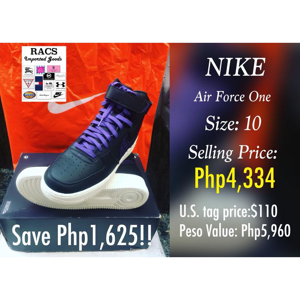 air force one price nike