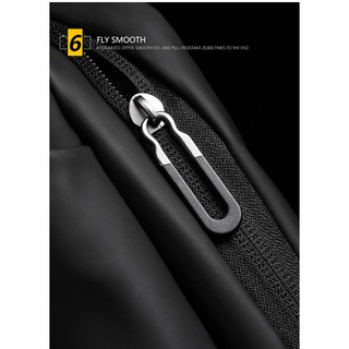 Men Waist Pouch Bag Cross Body Bag PU Leather High Capacity Water Resistant Adjustable Waist Pack #7