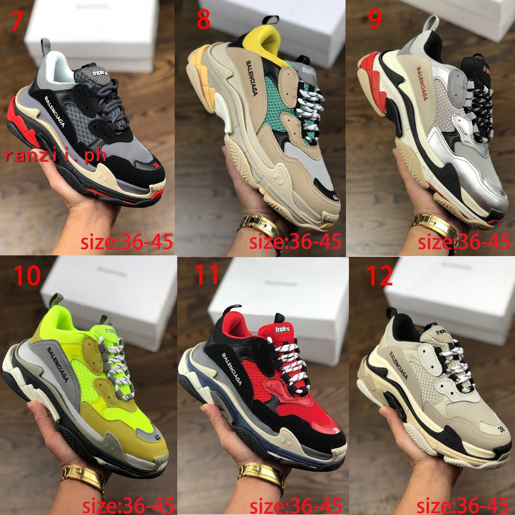 balenciaga triple s black 36