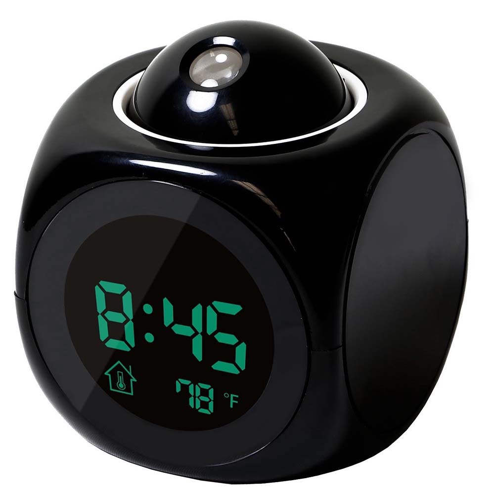 Led Colorful Ceiling Projection Voice Talking Alarm Clock