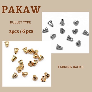 Gold or Silver Pakaw Bullet Style Earring Backs