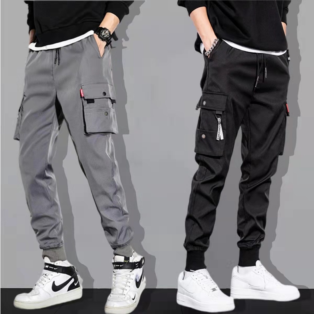 SHALOM Jogger Pants For Men Korean Men Pants Cargo Trending Tiktok ...