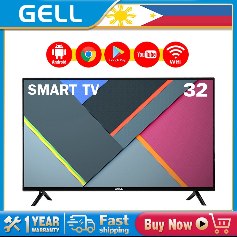 GELL smart tv 32 inches Android led TV flat screen on sale Frameless