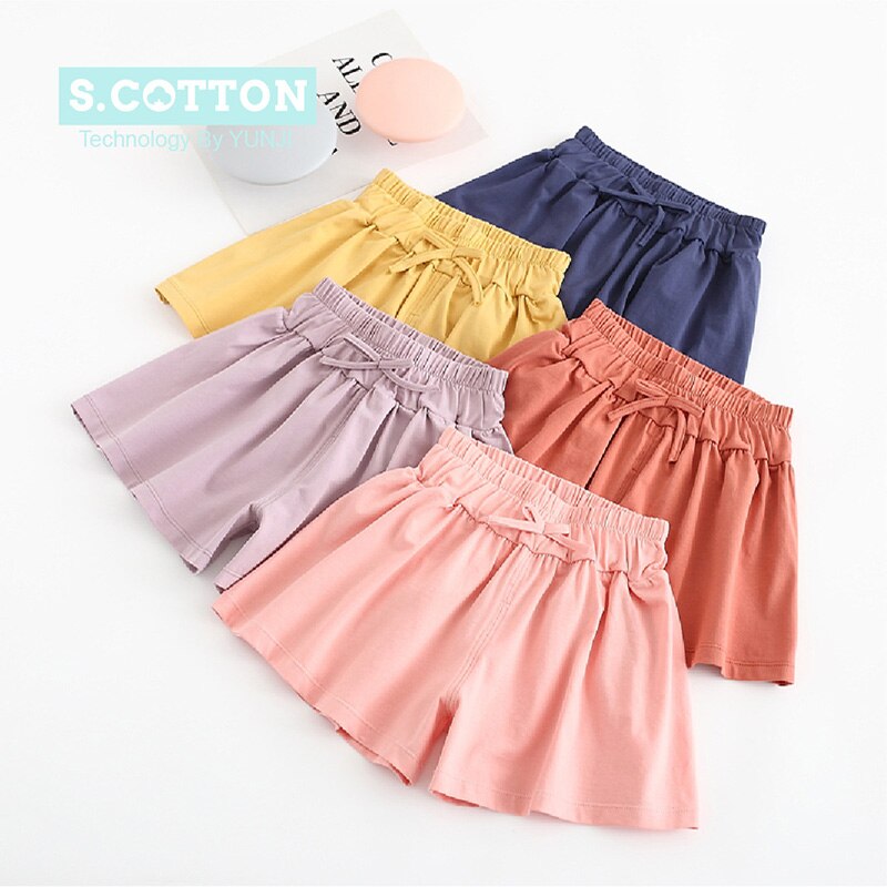 4-9 Years Children Girls Shorts Summer Fashion Cotton Loose Trousers ...