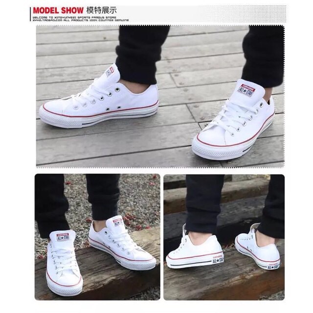 white converse low cut mens