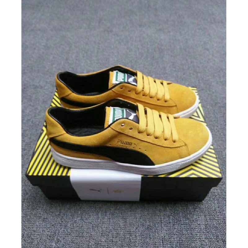 puma yellow sandals