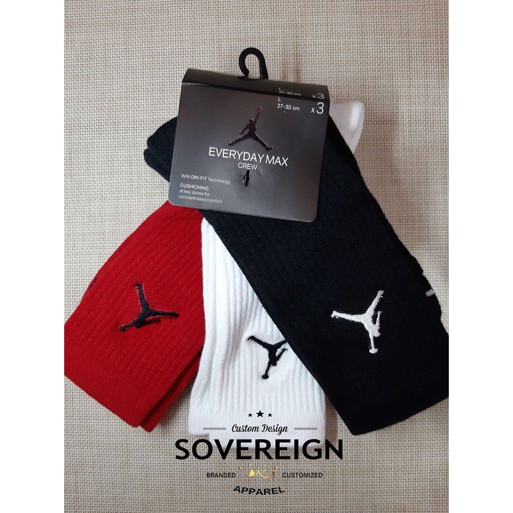 jordan jumpman crew socks 3 pack