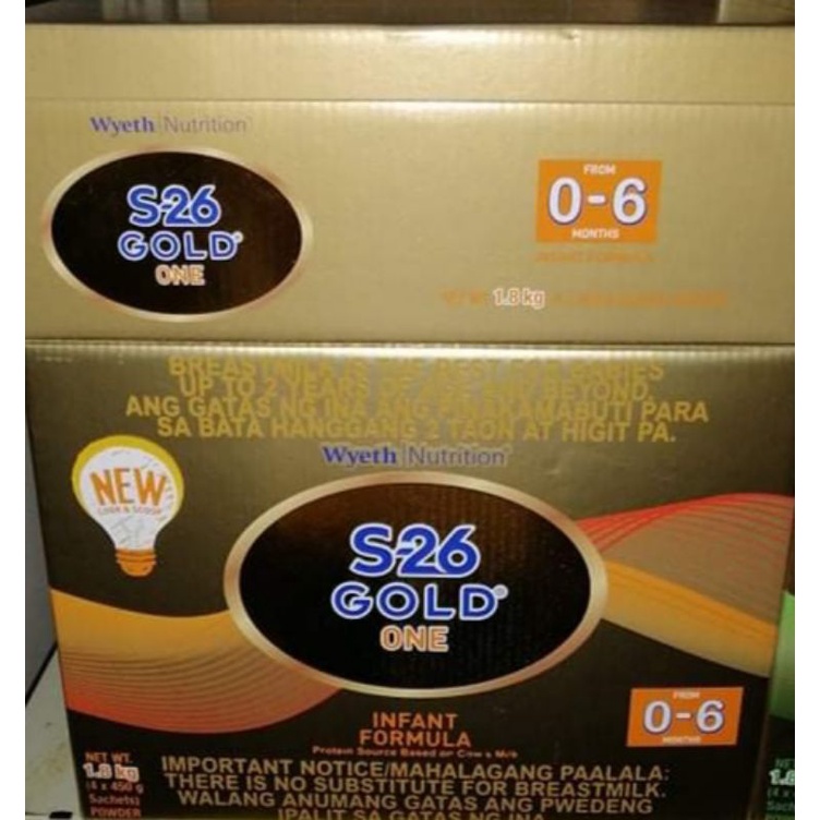S 26 Gold One For Infant 0 6 Months 1 8kg Expiration Oct 2022 Shopee Philippines