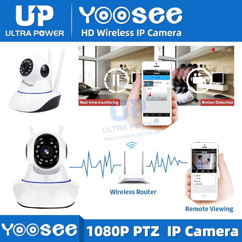 YOOSEE HD 1080P PTZ Wireless IP Camera Night Vision Twoway Audio