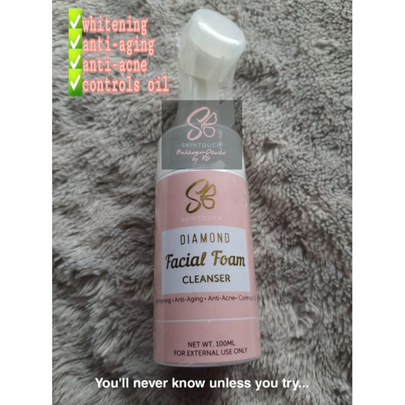 skin touch diamond facial foam
