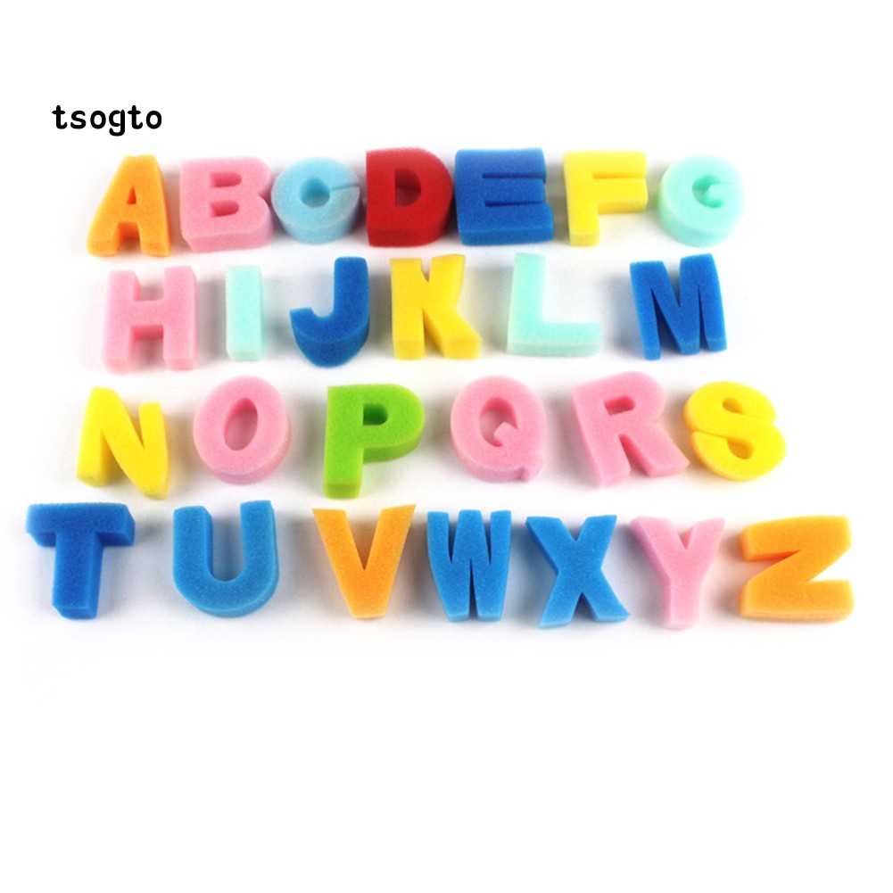 Tsogto 26Pcs/Set English Alphabet Letters Sponge Kids DIY Painting ...