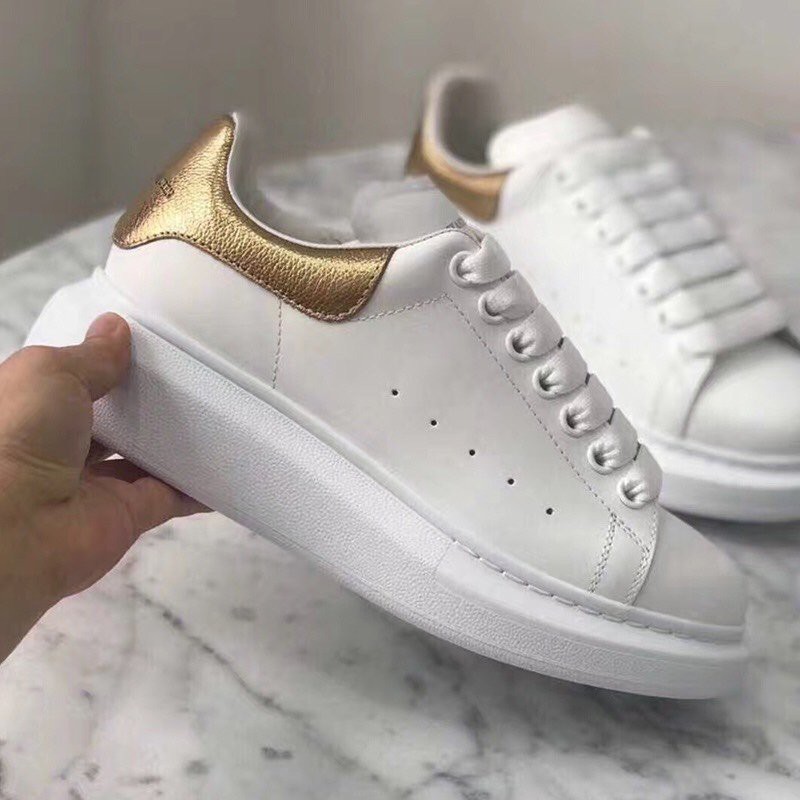 white and rose gold alexander mcqueen's