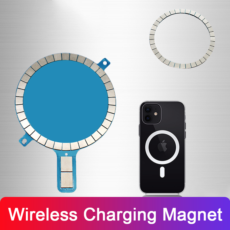Wireless Charging Magnet Magsafe For Iphone 11 12 Pro Max 12 Mini Xs 8 Mobile Phone Case Strong Magnetic Magsafe Leather Cover Shopee Philippines