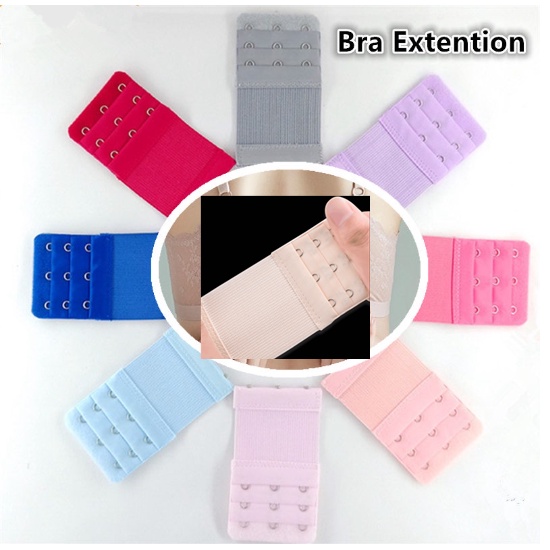 COD 3 Hooks 3 Rows Elastical Bra Extender Blingbra Back Strap