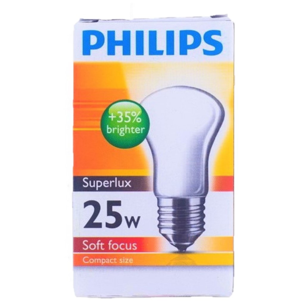 Philips Standard Incandescent Light Bulb Warm White 25W Shopee