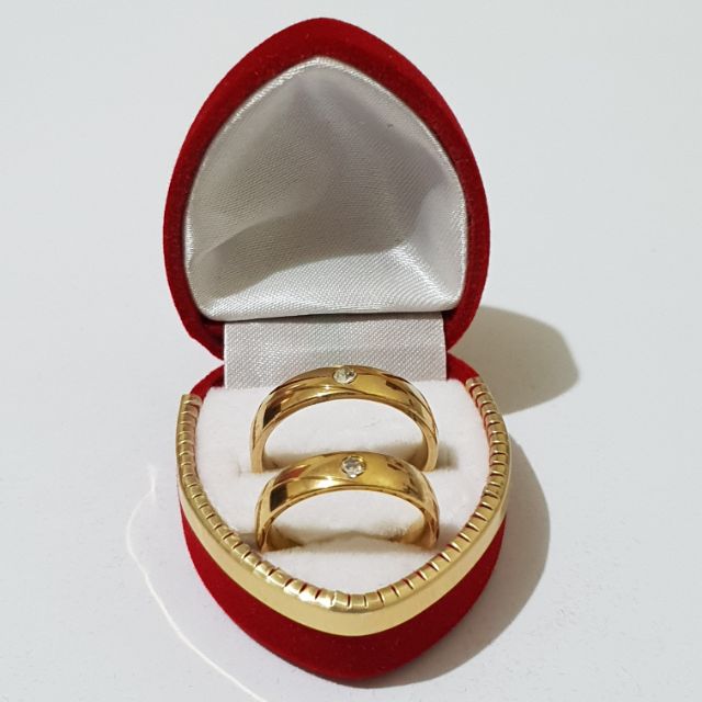 metal engagement ring box