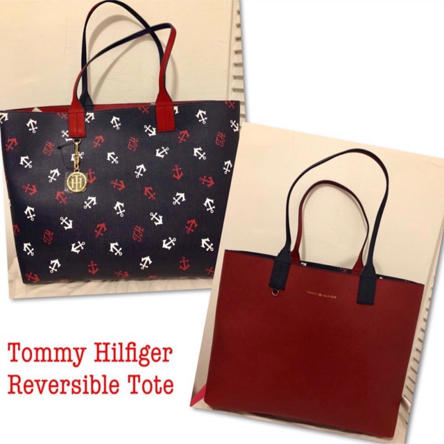 tommy hilfiger reversible tote